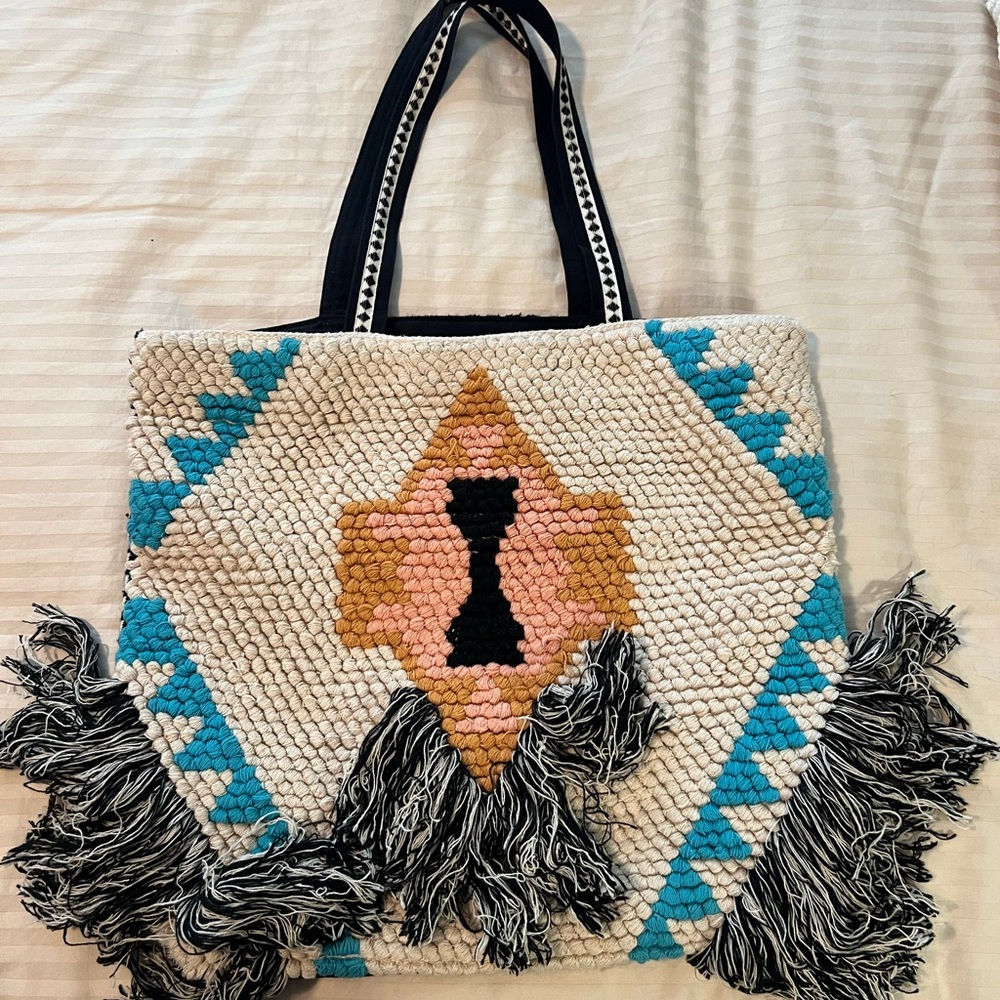 World Market Fringed shoulder Bag